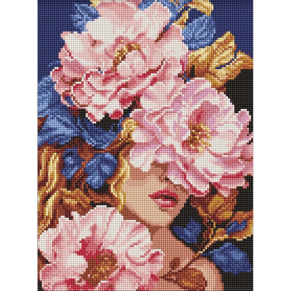Алмазна мозаїка Ideyka Квіткова чарівність 30x40 см (AMO8019)