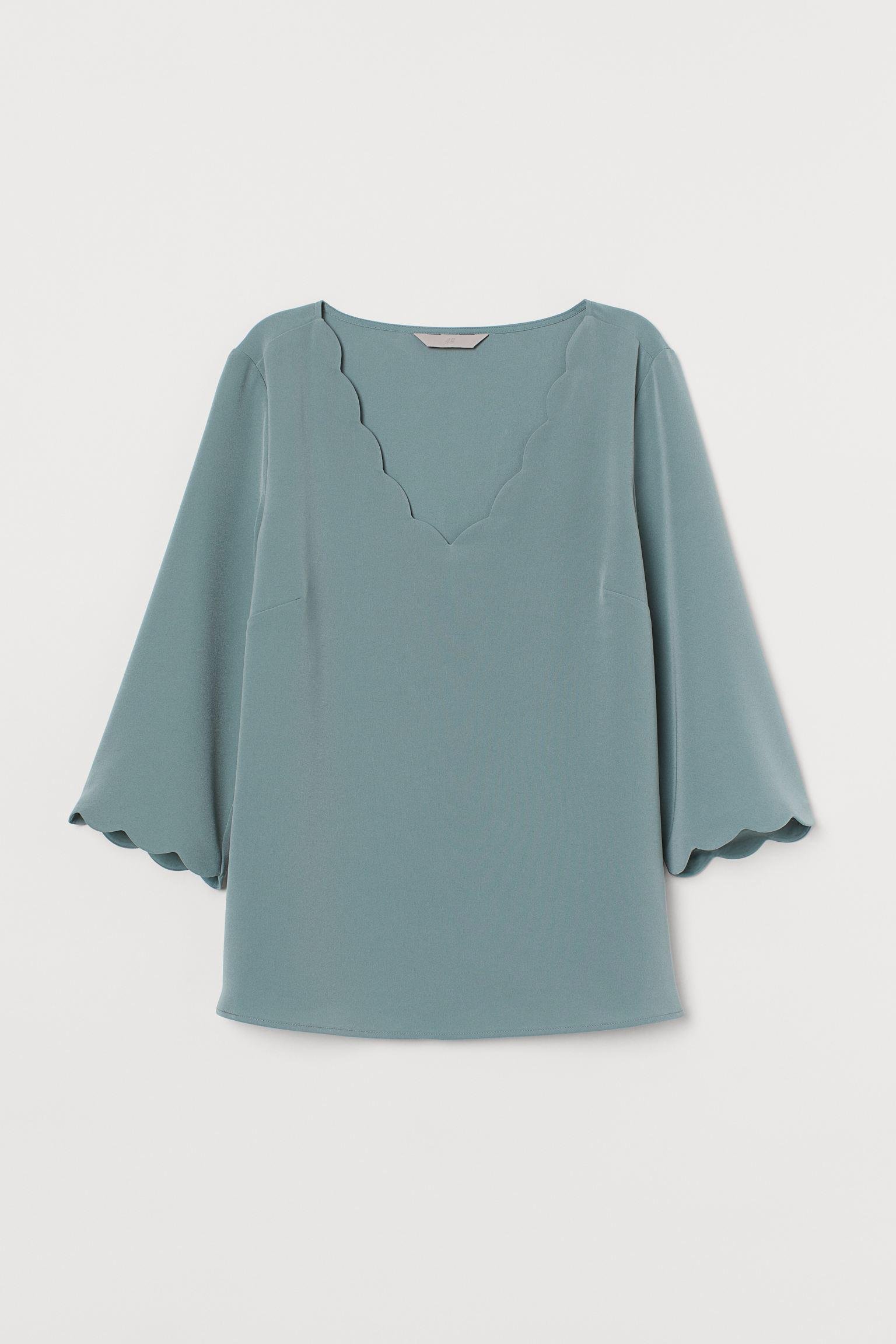 Блуза H&M р. 44 Бледно-бирюзовый (18128354171) Блуза H&M р. 44 Бледно-бирюзовый (18128354171)