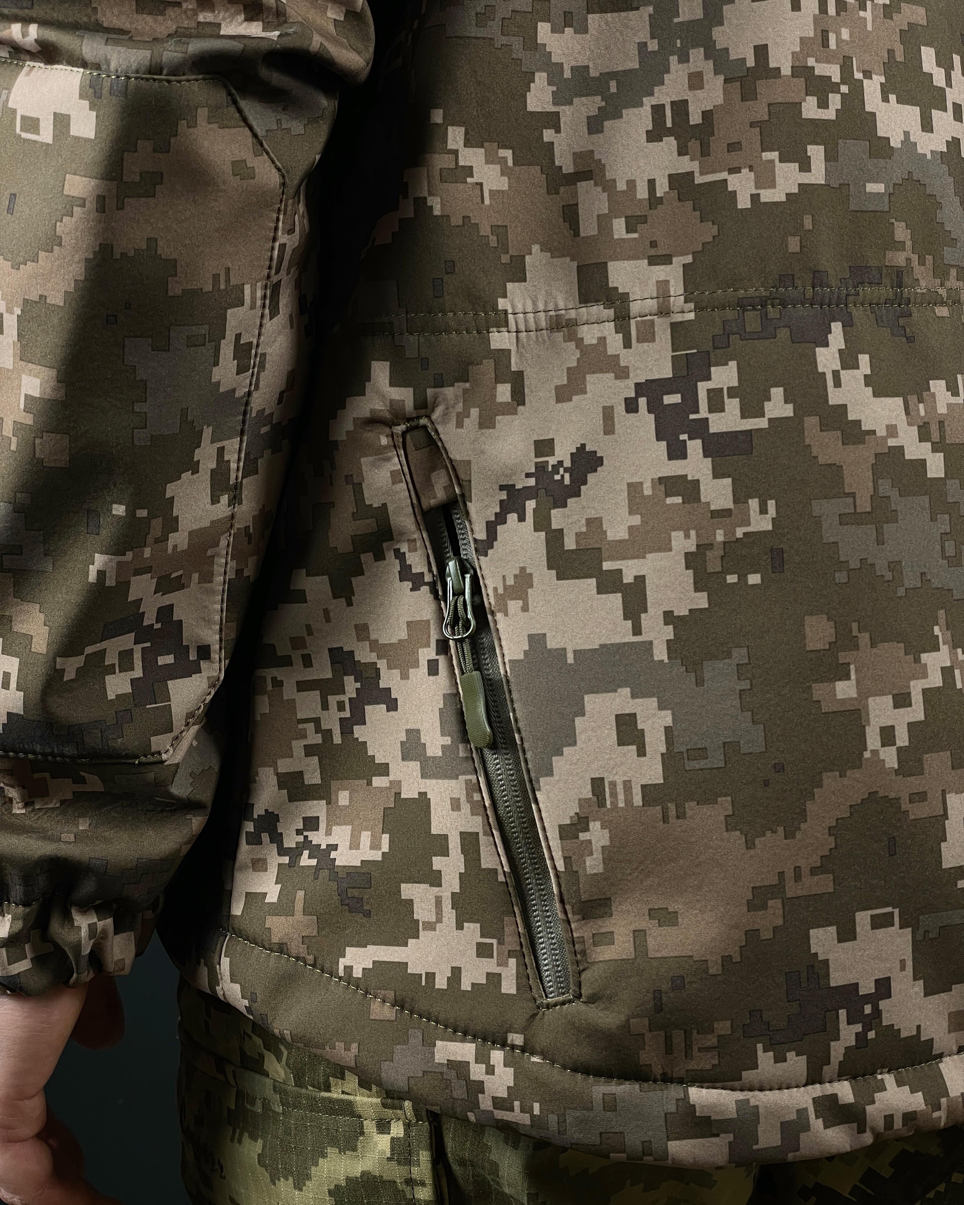 Куртка военная COOPERR Soft Shell II M Пиксель (KUR-1.4.M) - фото 9