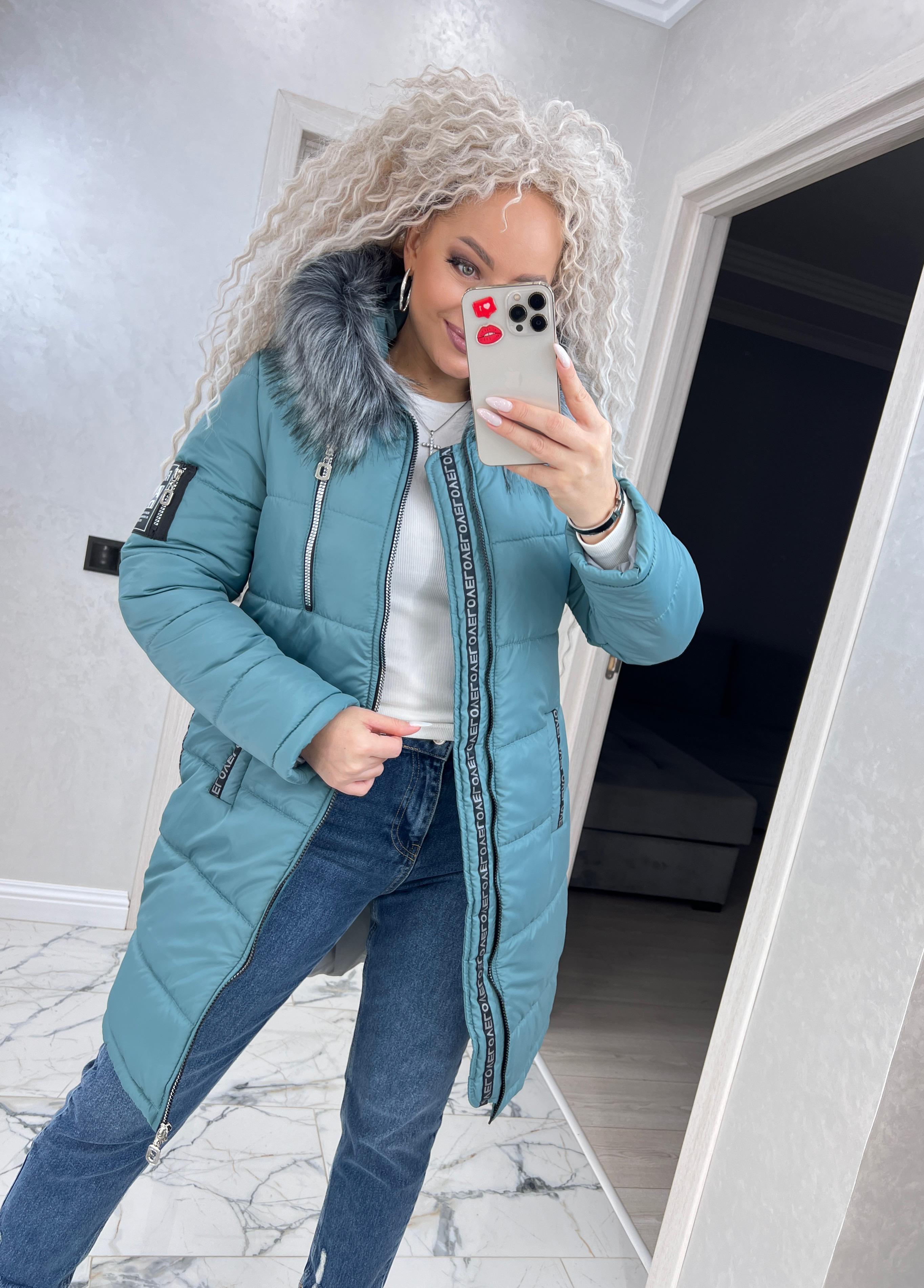 Куртка жіноча Love зимова р. 56 Темно-м'ятний (1875/а-мк) - фото 4