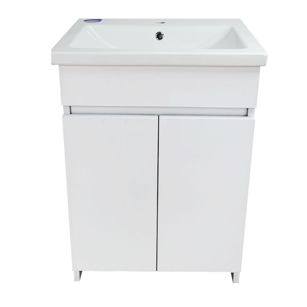 Тумба пластиковая Mikola-M под умывальник Атлант с керамическим умывальником 50 см (1051) - фото 4