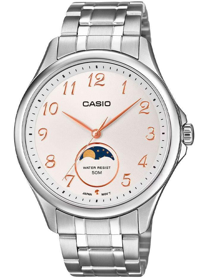 Мужские наручные часы Casio MTP-M110D-7A Moon Phase Timeless Collection со стальным корпусом Белый (2907524368) Мужские наручные часы Casio MTP-M110D-7A Moon Phase Timeless Collection со стальным корпусом Белый (2907524368)