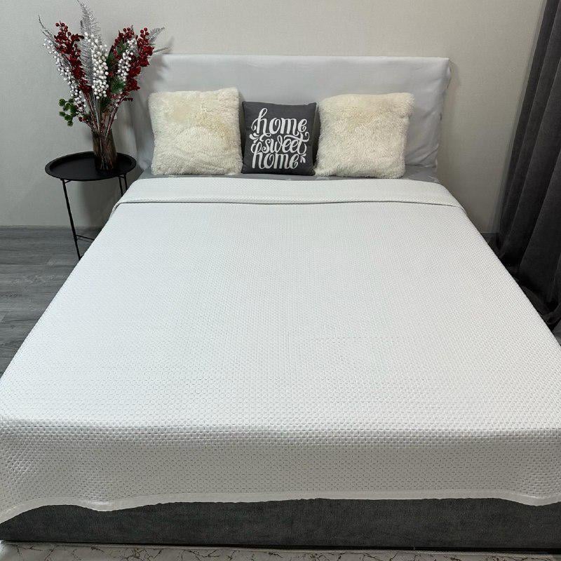 Покрывало на кровать евро 200x230 см Белый (28796100) - фото 2