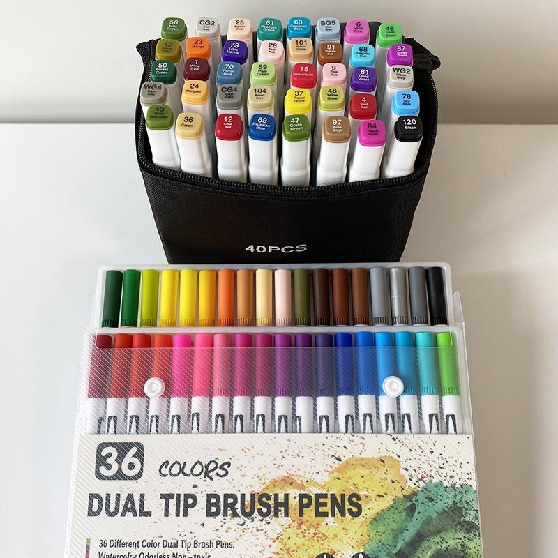 Набор для скетчинга Скетч-маркеры Touch Queen 40 шт + Линеры Dual Tip Brush Pens 36 шт Набор для скетчинга Скетч-маркеры Touch Queen 40 шт + Линеры Dual Tip Brush Pens 36 шт