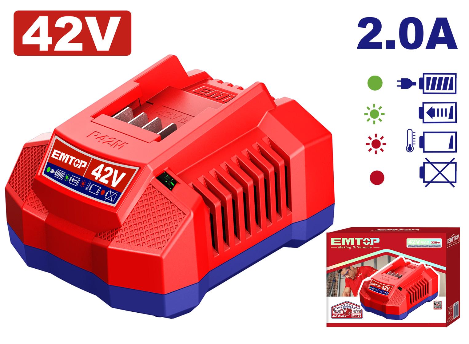 Зарядний пристрій EMTOP EFCR42021 P42M 2А - фото 2 Зарядний пристрій EMTOP EFCR42021 P42M 2А - фото 2