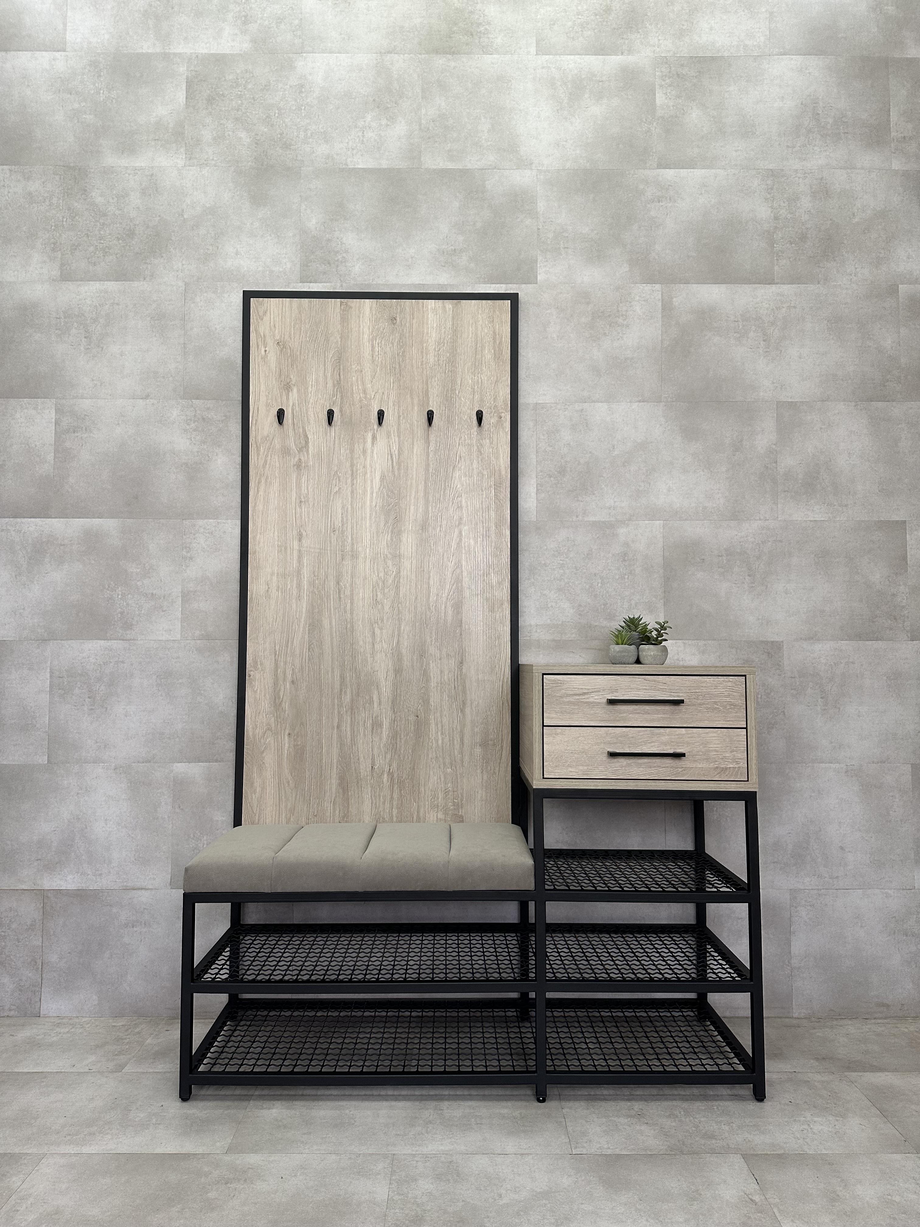 Прихожая из металла и ЛДСП P18.4-ML 1800х1200х350 мм