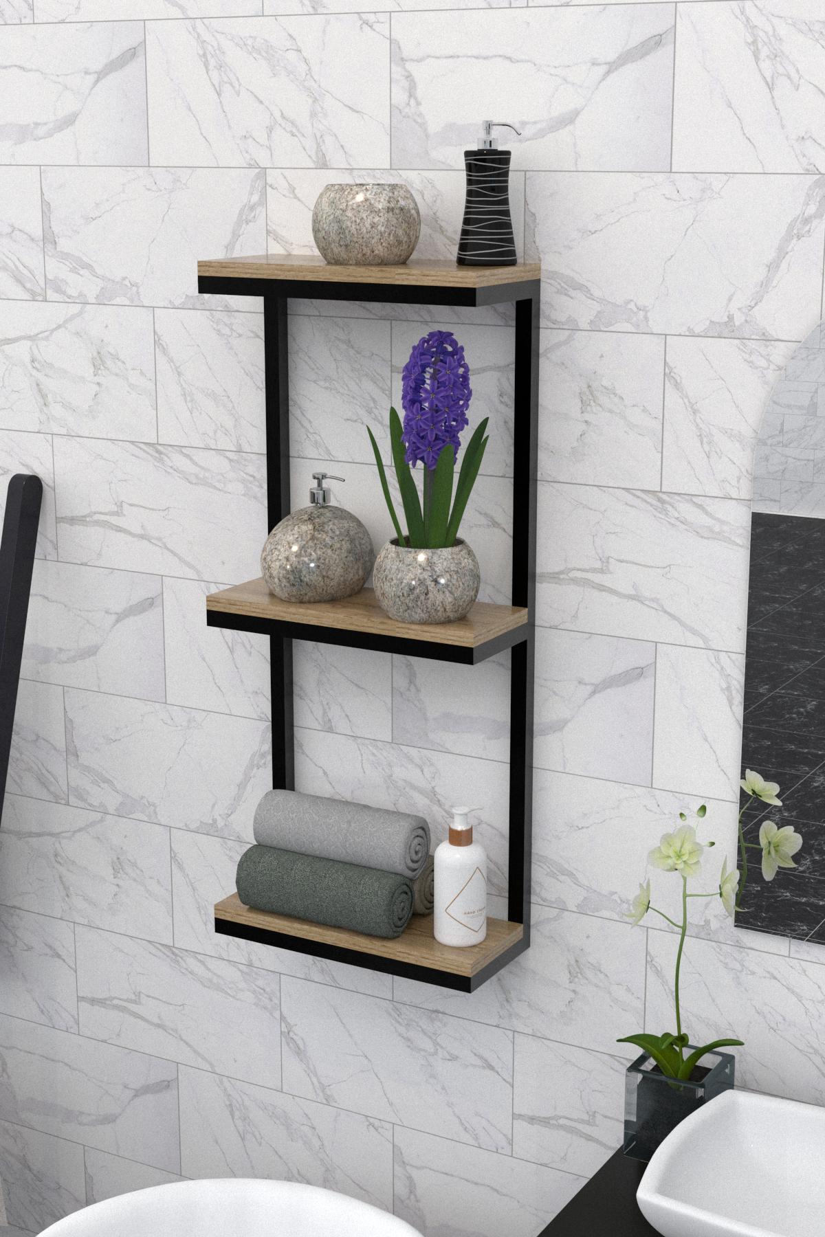 Полиця настінна EcoLoft DSP-1173 в стилі лофт Дуб Аппалачі (DSP-1173-1)