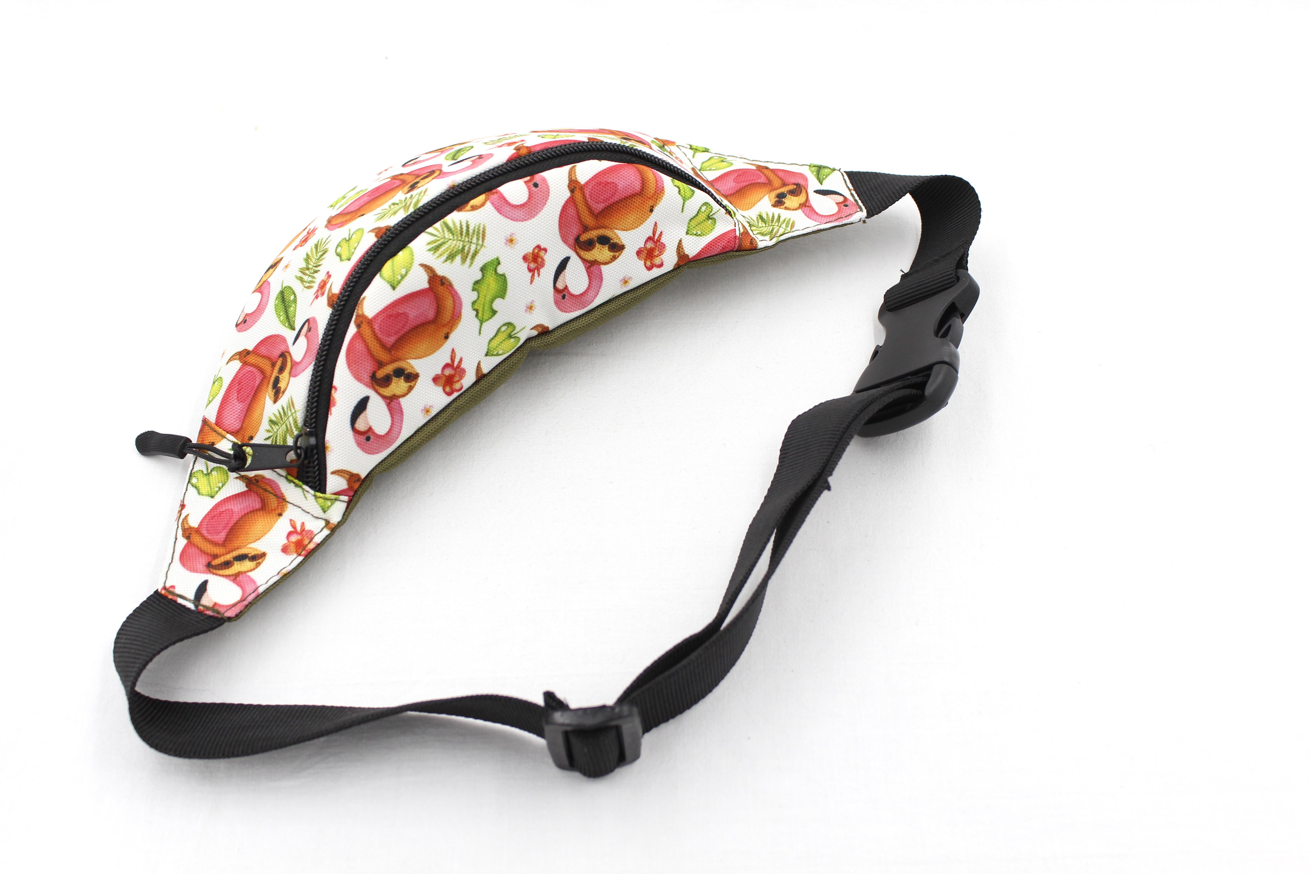 Сумка бананка дитяча з регулюючим ремінцем для дівчинки Фламінго (Д-004) - фото 4