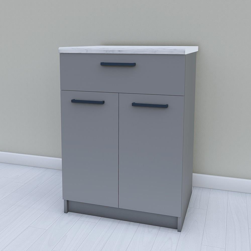 Тумба для кухни Opendoors МП24 нижняя комби без столешницы 600 мм Антрацитовая (МП24/5)