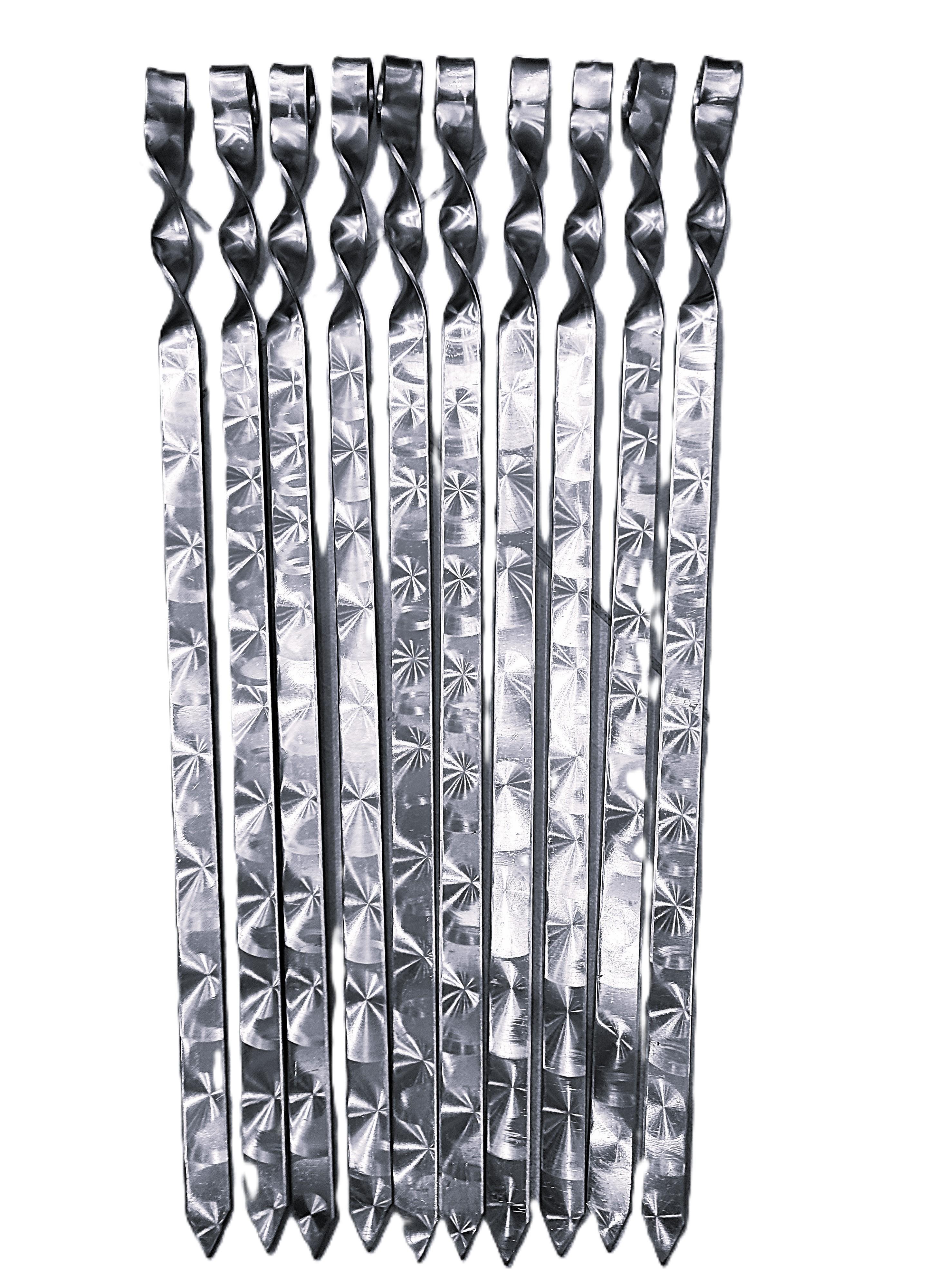 Шампуры шлифованные для люля-кебаба 700х3х20 мм 10 шт. (727)