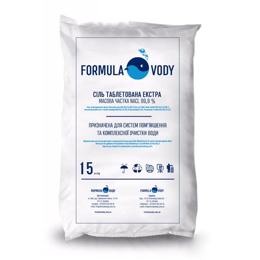 Соль таблетированная Formula Vody экстра 15 кг (Д3267)