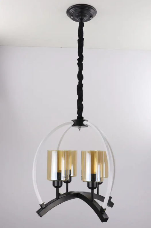 Люстра потолочная подвесная в стиле LOFT 048/4 Черный (NA005056) Люстра потолочная подвесная в стиле LOFT 048/4 Черный (NA005056)