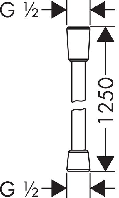 Шланг для ручного душа Hansgrohe 28167000 1250 мм (29123) - фото 2