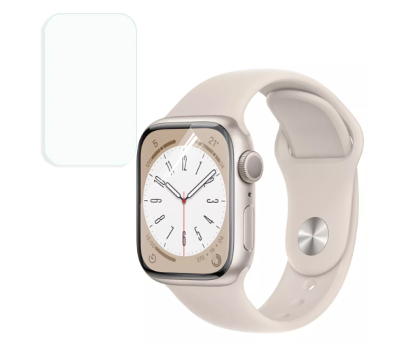 Пленка противоударная гидрогелевая Hydrogel Film для Apple Watch Series 8 41 мм 3 шт. Transparent