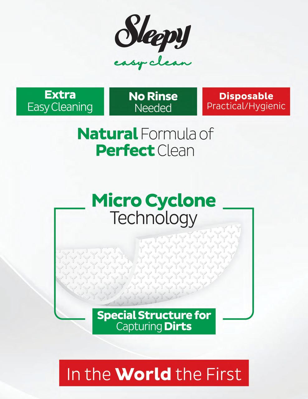 Вологі серветки-рушники для прибирання Sleepy Easy Clean Yellow 100 шт. (000006022) - фото 8 Вологі серветки-рушники для прибирання Sleepy Easy Clean Yellow 100 шт. (000006022) - фото 8