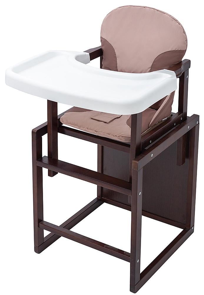 Стульчик-трансформер детский для кормления Babyroom Пони-220 деревянный 47х50х93 см Коричневый (150-7-626009)