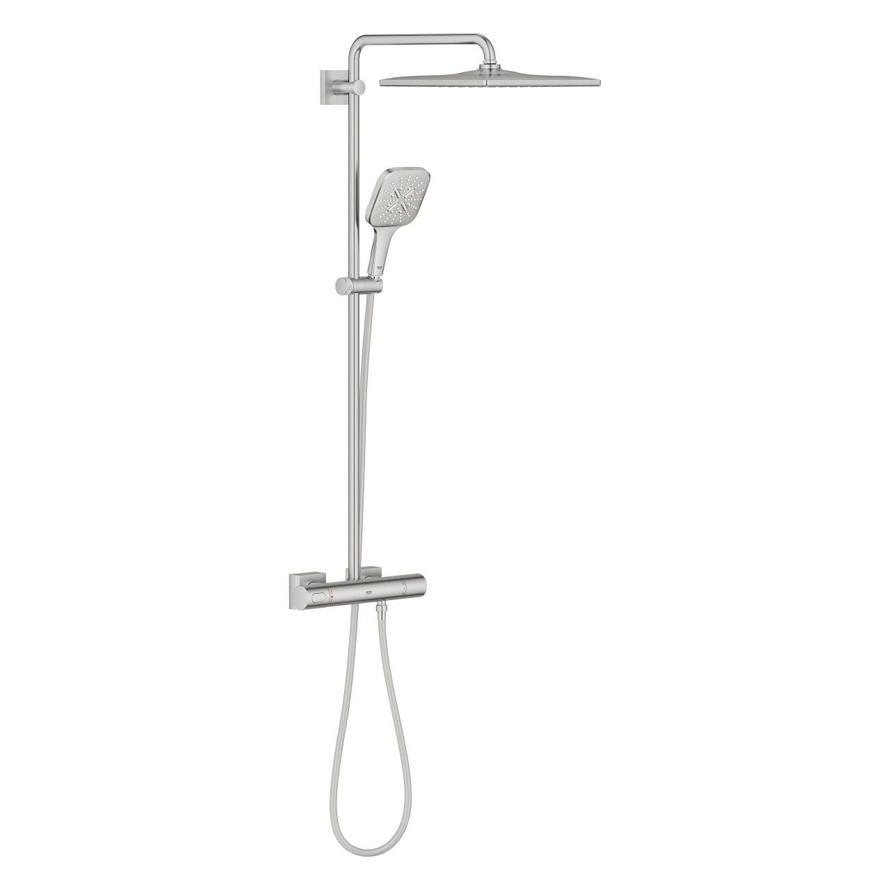 Душова система з термостатом Grohe Rainshower SmartActive 26837DC0 Сатин (195903) - фото 3