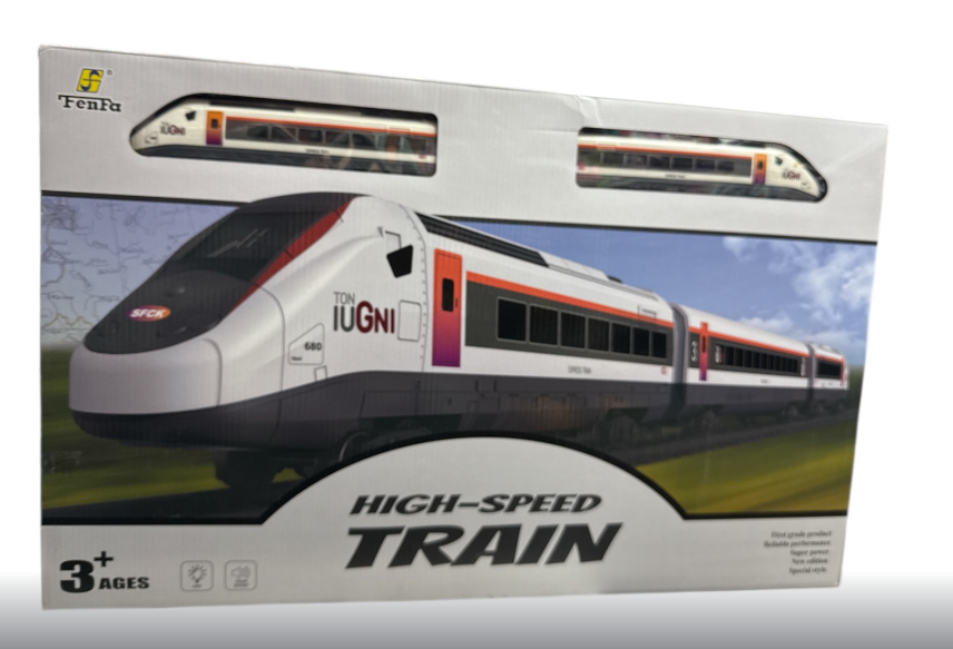 Залізниця 1623 B звуки підсвічування та 4 вагони в коробці