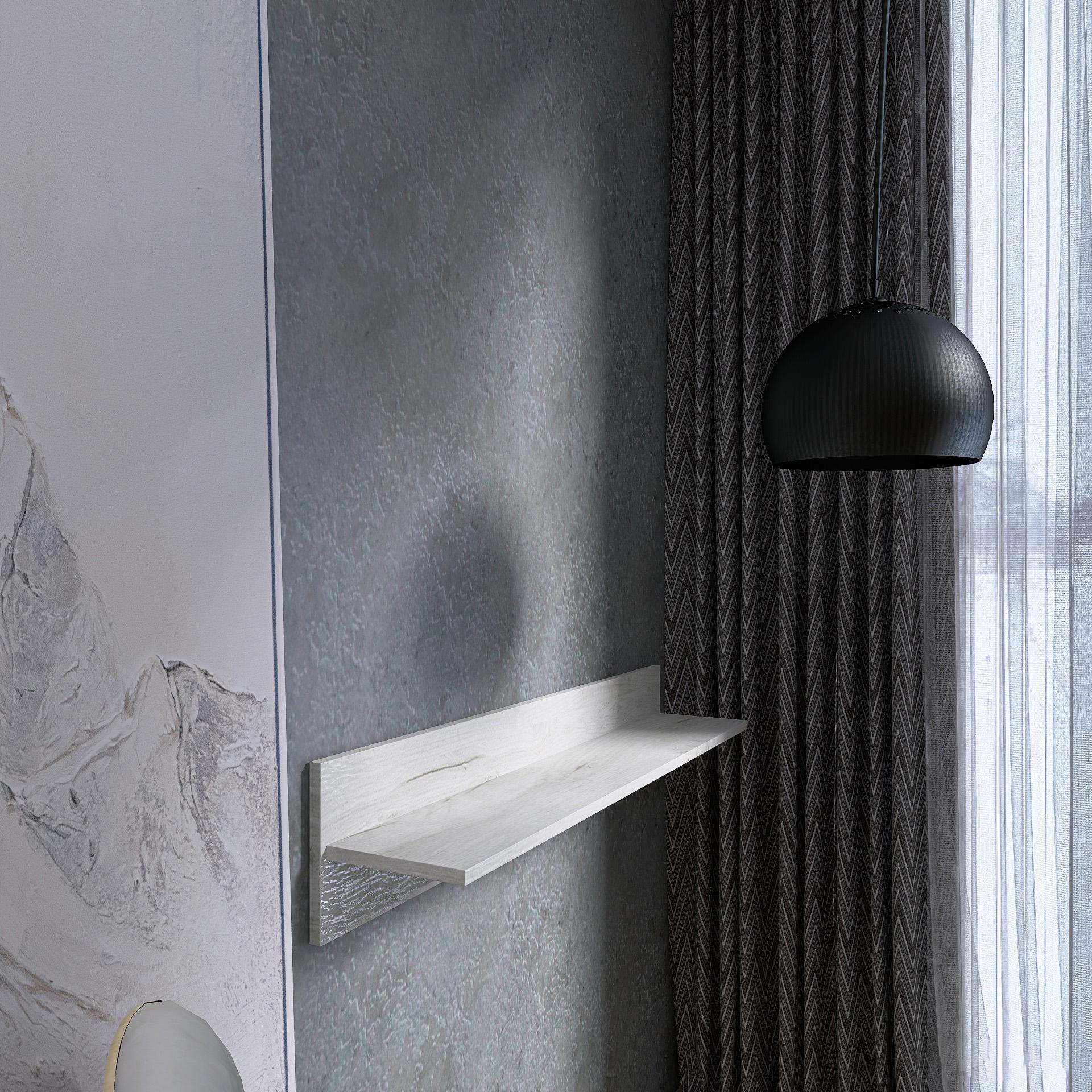 Полочка настенная Лайт ПЛН-1 1000х220х282 мм Крафт белый (11404) - фото 3 Полочка настенная Лайт ПЛН-1 1000х220х282 мм Крафт белый (11404) - фото 3