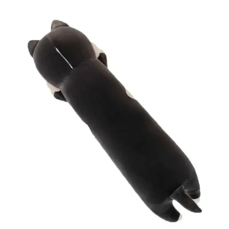 М'яка іграшка-подушка плюшева Хаскі 71 см Темно-сірий (2529632872) - фото 8