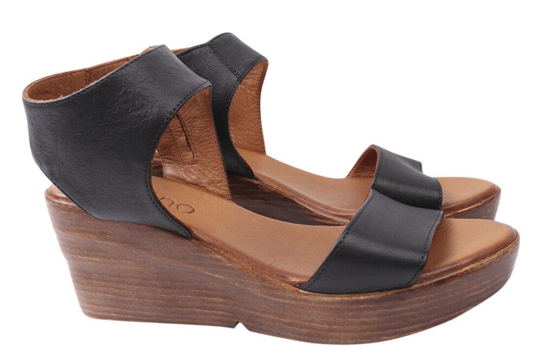 Босоножки женские Bueno из кожи на платформе р. 40 Черный (250-21LBC)