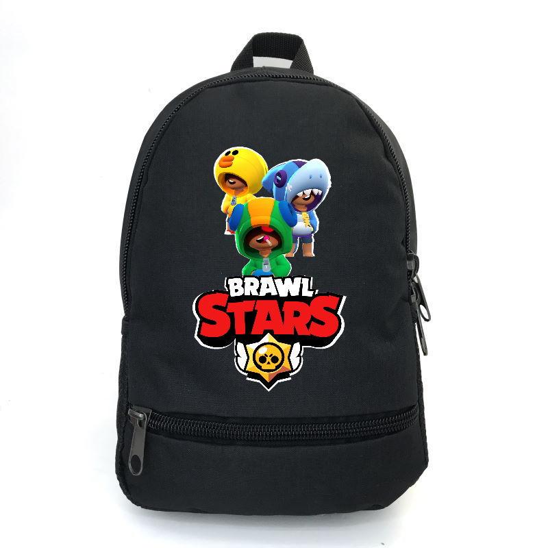 Школьный рюкзак BIG School Bag BS-01 с принтом Бравл Старс Три Леона 43х30х17 см 22 л Черный (2305187724)