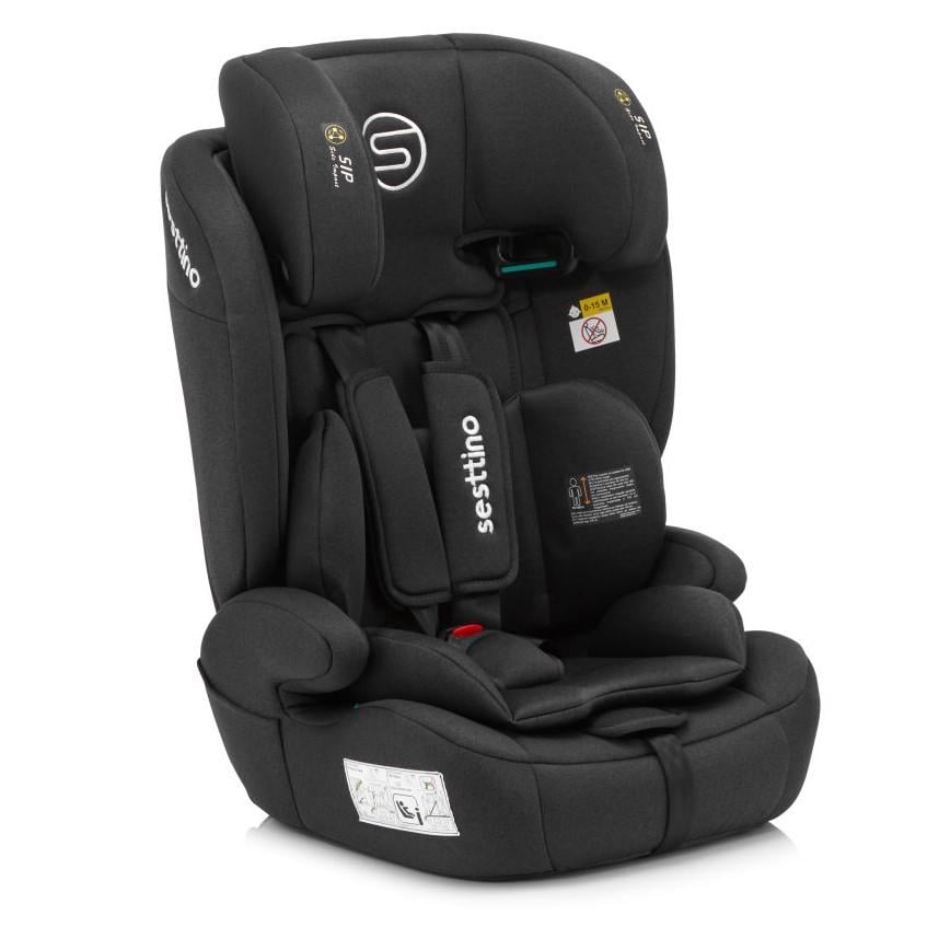 Детское автокресло Sesttino Rocker Pro i-Size с SIP-защитой/5-точечными ремнями и подголовником 9–36 кг 76–150 см Black (36163069)