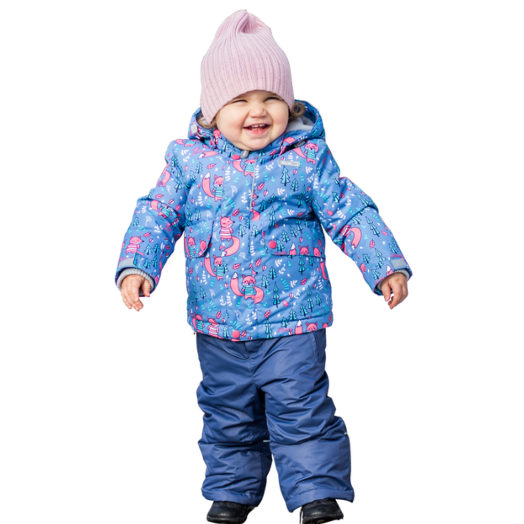 Детский зимний комплект Baby Line Лисички 92 см Серебристо-синий (ROZ6205041415)