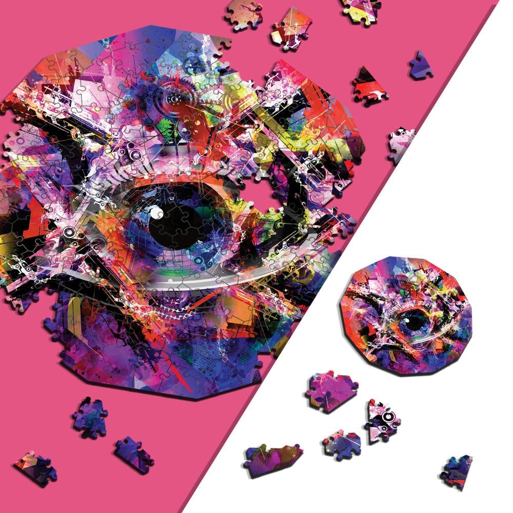 Пазл дерев'яний фігурний TheGravix Мистецтво Око людини 146 деталей - фото 2 Пазл дерев'яний фігурний TheGravix Мистецтво Око людини 146 деталей - фото 2