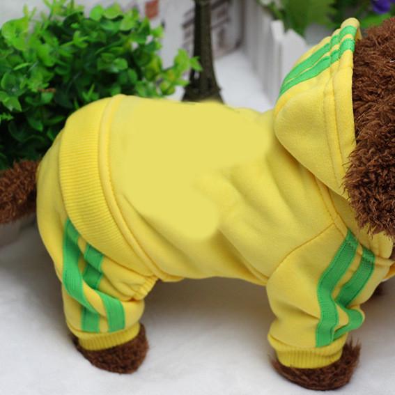 Костюм спортивный для собак Adidog на флисе и полиэстере S Желтый (1C0301) - фото 6 Костюм спортивный для собак Adidog на флисе и полиэстере S Желтый (1C0301) - фото 6