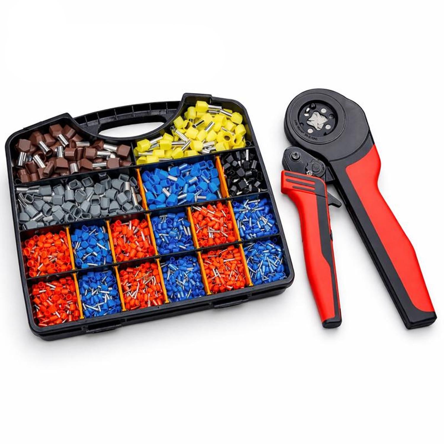 Комплект Tactix четырехгранный кримпер с наконечниками 17 видов 2430 шт. в органайзере (DART.E22)
