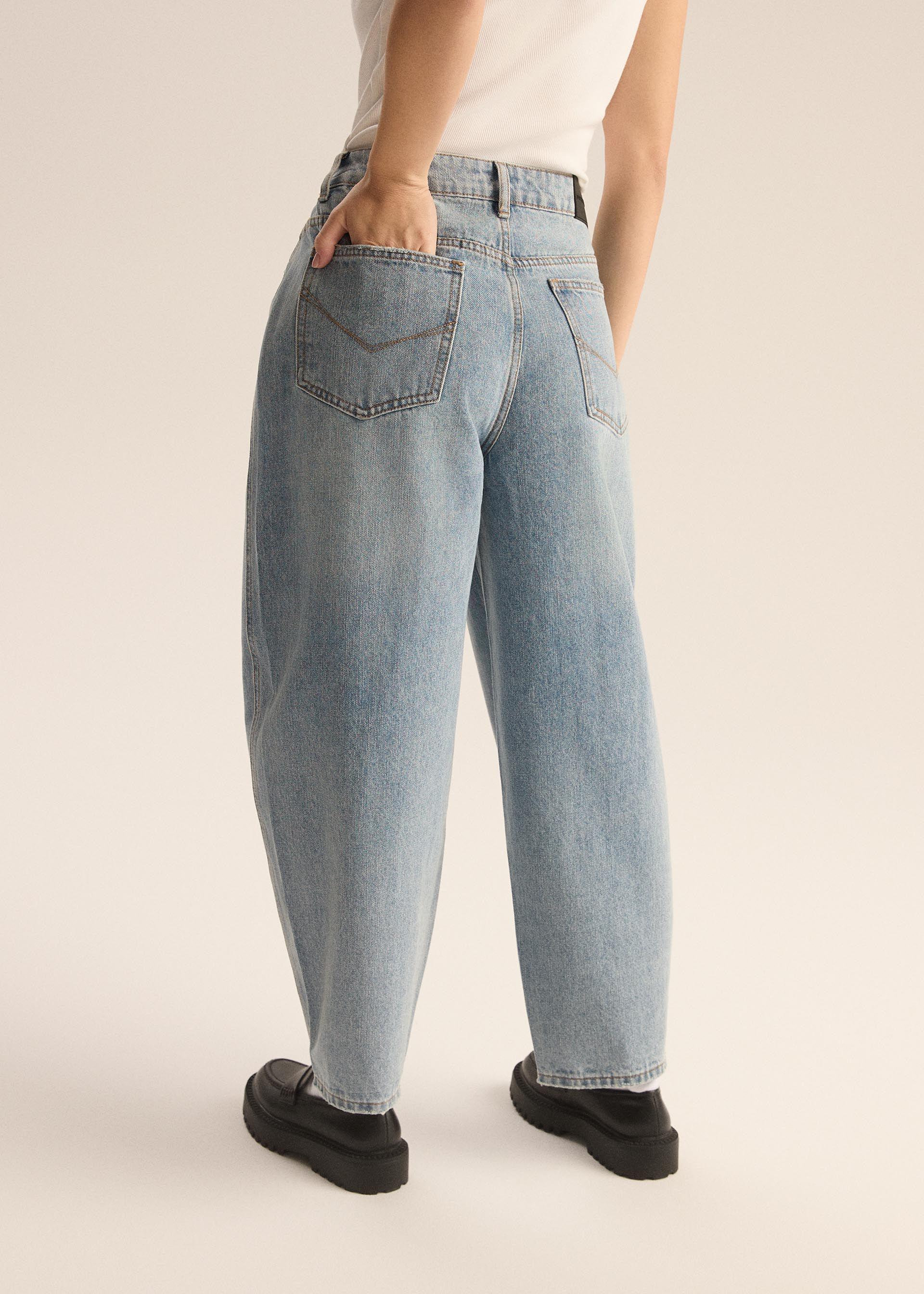 Джинси вільні жіночі з високою посадкою Diverse CARROT II р. 40 Світло-блакитний (5905384175571) - фото 3