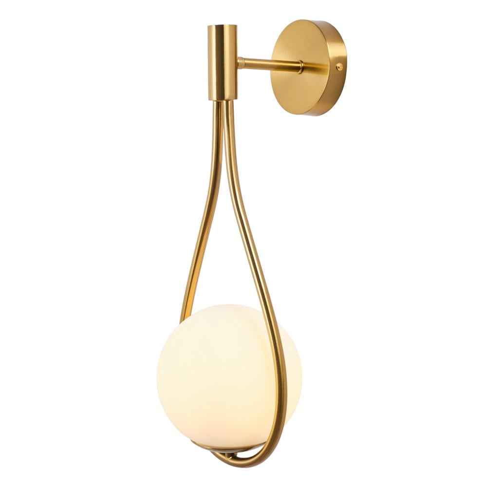 Світильник настінний Light House SN-20270-1 FGD/BE E14 золотий плафон 150х450х190 мм Білий 