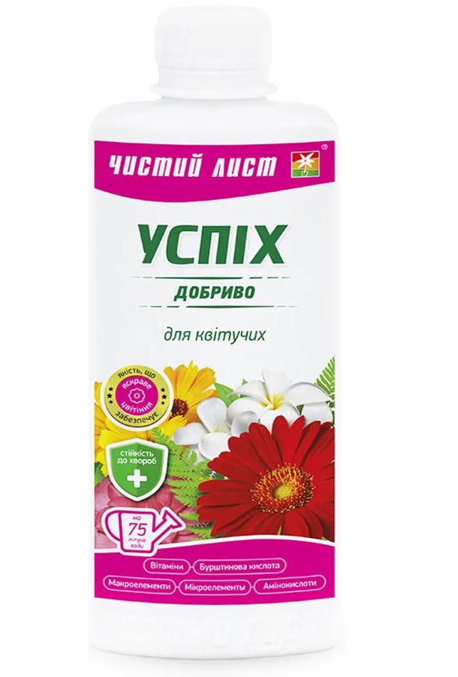 Удобрение для цветущих Florium Чистый лист Успех