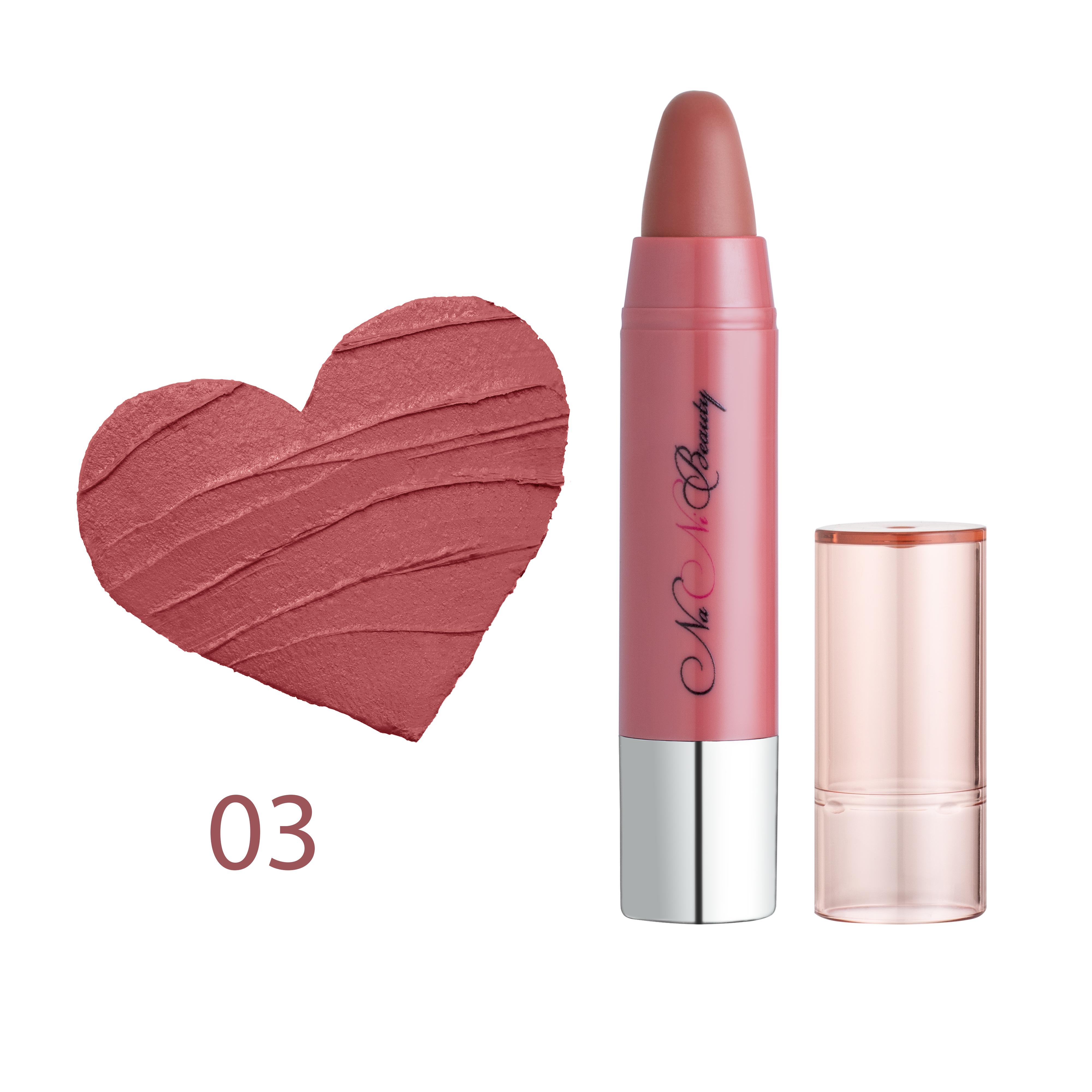 Помада-карандаш для губ №03 NaNi Beauty 4 г (27884194) - фото 4 Помада-карандаш для губ №03 NaNi Beauty 4 г (27884194) - фото 4