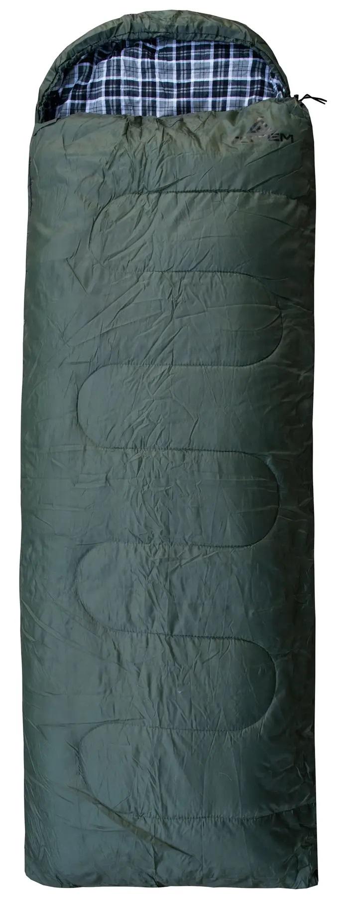 Спальний мішок Totem Ember Plus XXL ковдра з капюшоном лівий Оливковий (UTTS-015-L)