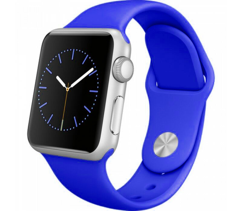 Ремешок силиконовый Sport Band для Apple Watch 42/44/45/49 мм Shiny Blue (212-00689)