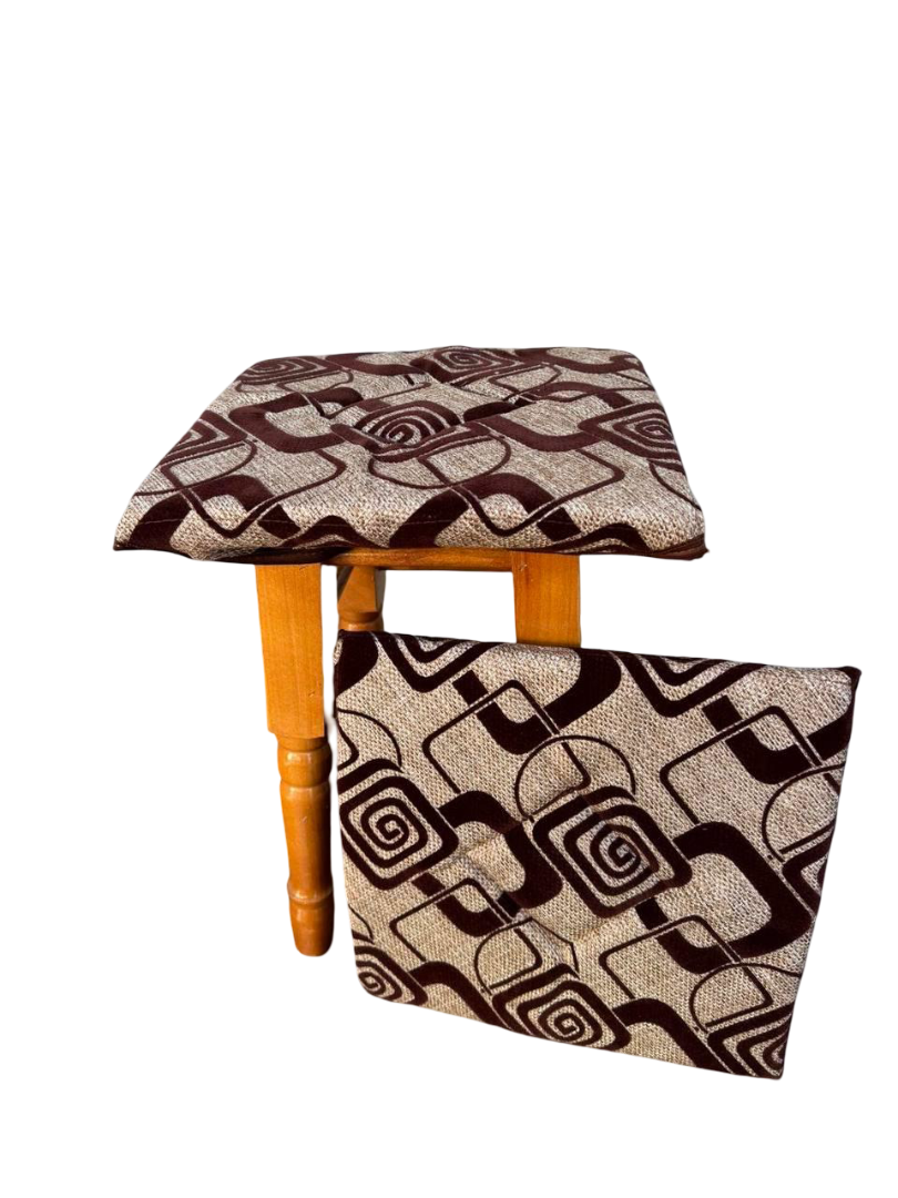 Чехлы на табуретки квадратные 4 шт. Бежевый (Д-chohol-001-03)