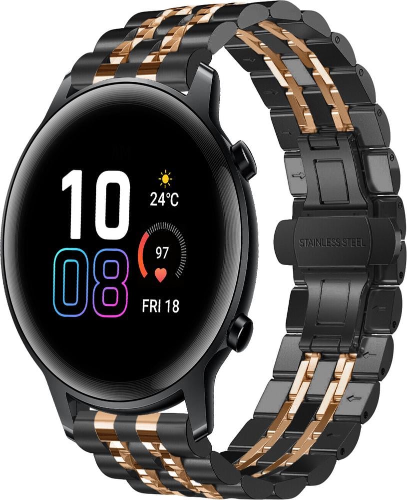 Браслет металлический Spinye Line для Honor Magic Watch 2 42 мм Black Pink (29040-51) Браслет металлический Spinye Line для Honor Magic Watch 2 42 мм Black Pink (29040-51)