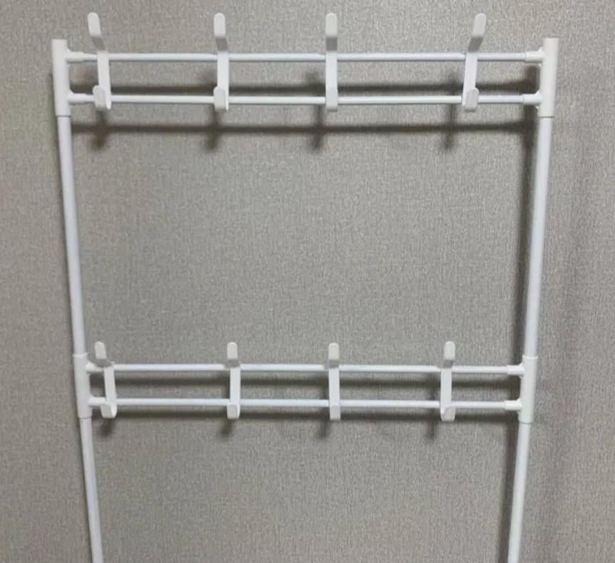 Вішалка підлогова з гачками та полицями для взуття 154x60x29,5 см Білий (2104618621) - фото 12 Вішалка підлогова з гачками та полицями для взуття 154x60x29,5 см Білий (2104618621) - фото 12