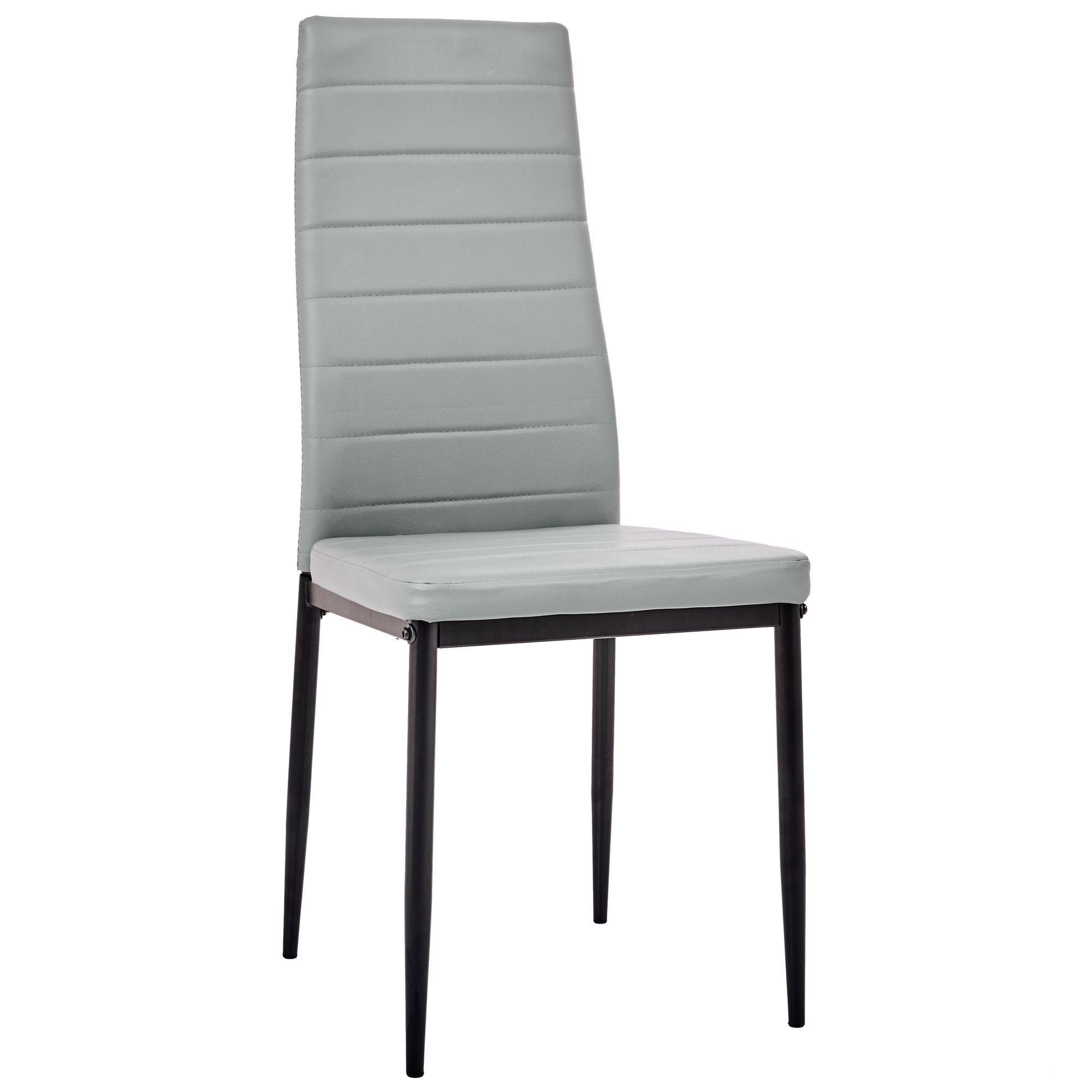 Стілець AMF Sicilia шкірозамінник Сірий (555446)