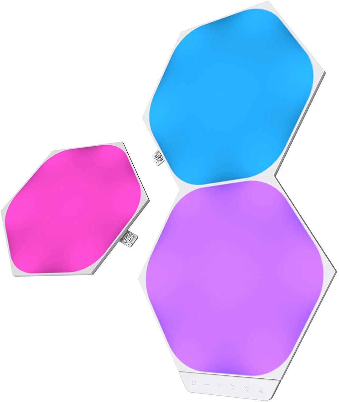 Світлодіодні панелі Nanoleaf Shapes Hexagons Expansion Pack Apple Homekit 3 шт. (1339336730) - фото 3