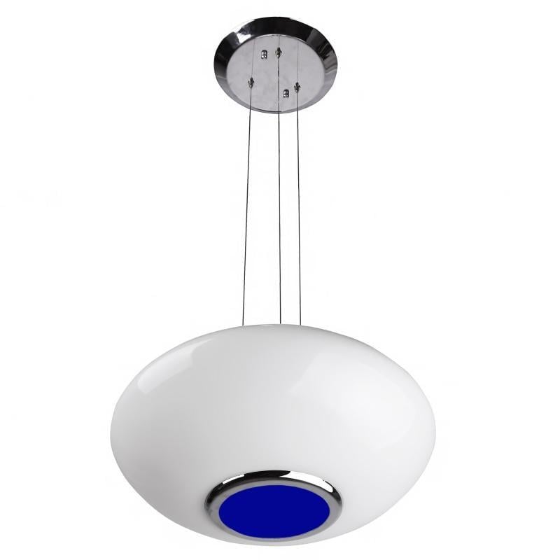 Люстра потолочная подвес Brille BR-01 242S/3 E27 WH/BL на 3 плафона