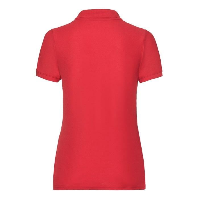 Поло женское Fruit of the Loom 63-402 65/35 XS Красный (63-212-40-XS) - фото 2