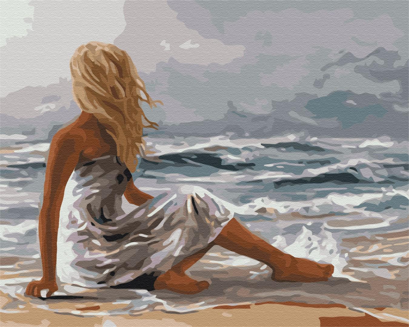 Картина по номерам Brushme Прикосновение моря 48x60 см (BS52230L)