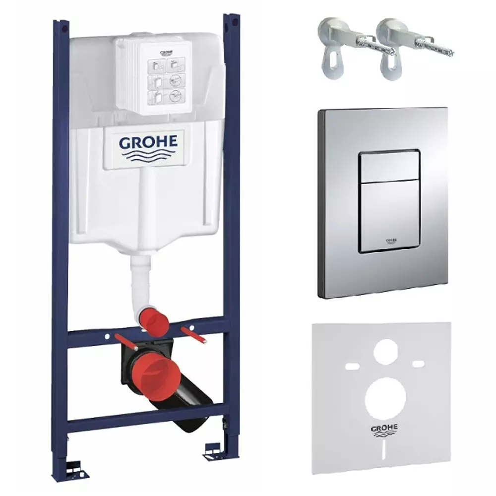 Инсталляция для унитаза Grohe Rapid SL 3873200A 4в1 с клавишей Skate Cosmopolitan Хром (34857372)