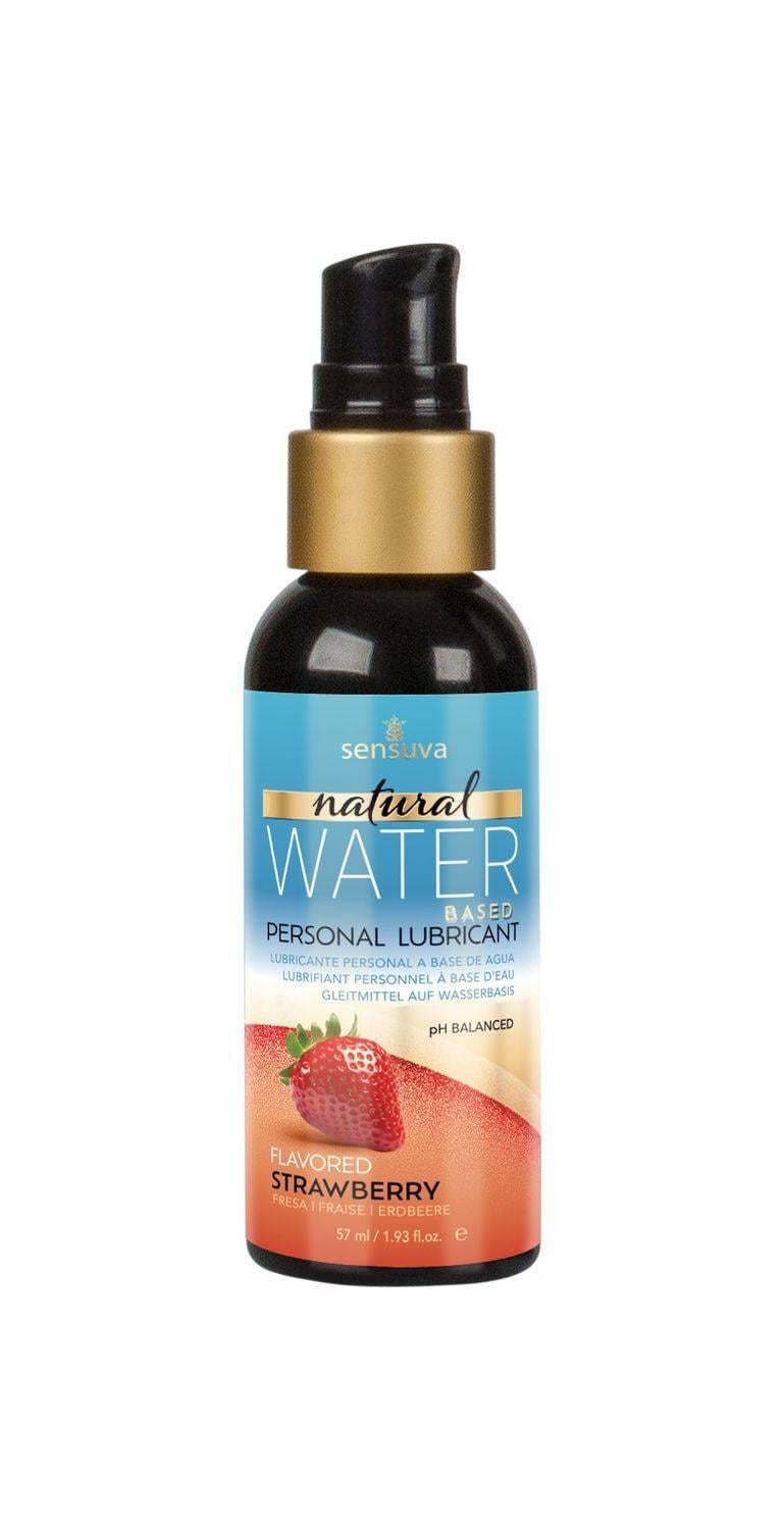 Смазка на водной основе Sensuva Natural Water-Based Strawberry без глицерина и парабенов 57 мл (37990335)