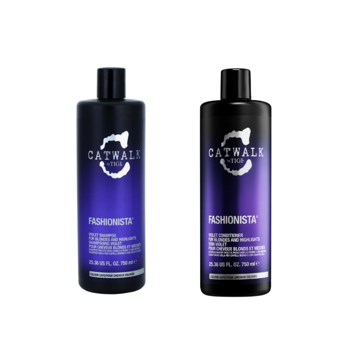 Шампунь и кондиционер для блондинок TIGI Catwalk Fashionista Violet 2х750 мл