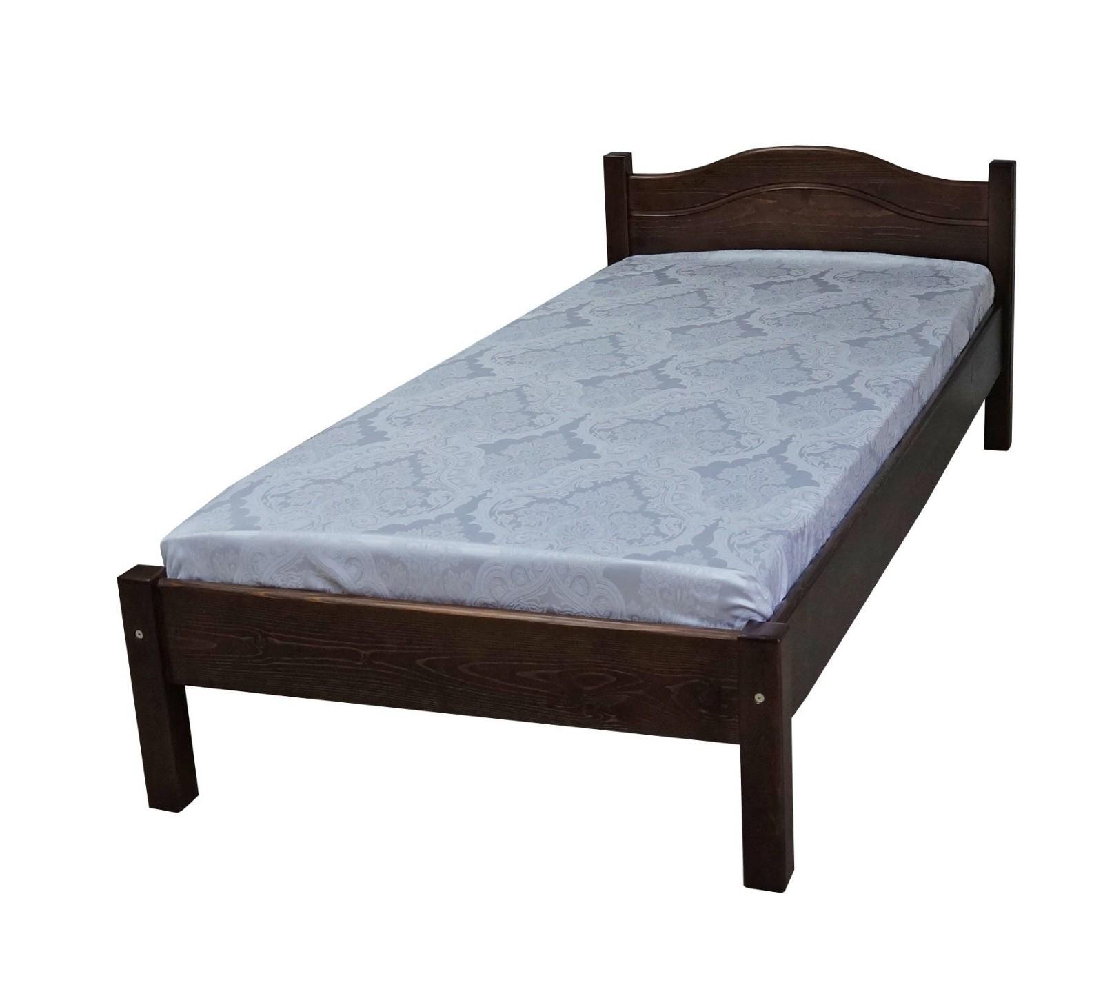 Кровать односпальная деревянная Скиф Л-104 80х200 см Орех (27456084)