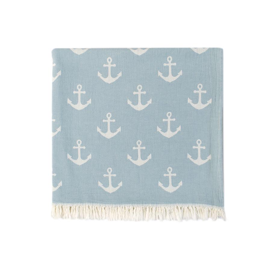 Рушник Lotus Home Pestemal Anchor 90х160 см teal (13076431) - фото 2